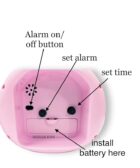 Trendy Unicorn Style Alarm Clock with Pen Holder for Kids