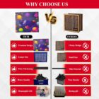 Wooden Piggy Bank Money Box 1,00,000 Goal Tracker