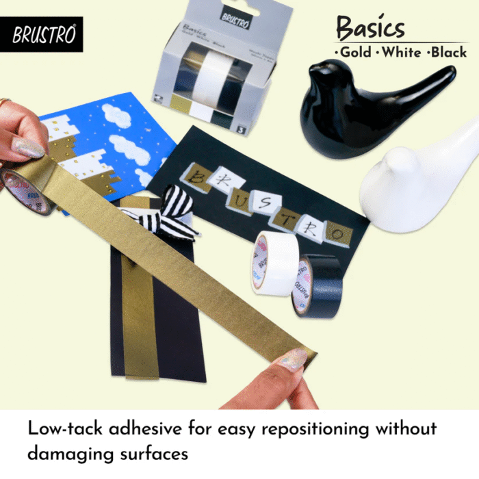 BRUSTRO Washi Masking Tapes Basics Shade