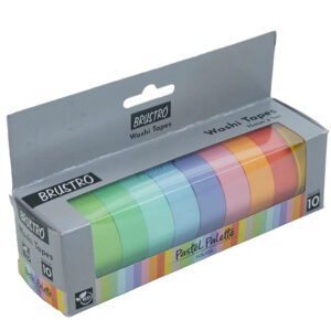 BRUSTRO Washi Masking Tapes Pastel Palette Solids Shade