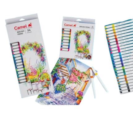 Camel Brush Pens Assorted pack of 12& 24 shades