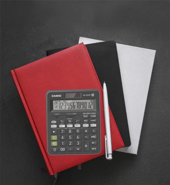 Casio MJ-12GST GST Calculator (Black)