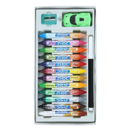 DOMS-Bi-Colour Crayons Two Sided Colours in one Crayon