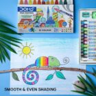 DOMS-Bi-Colour Crayons Two Sided Colours in one Crayon