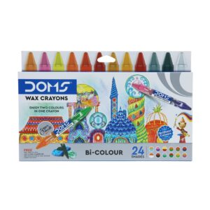 DOMS-Bi-Colour Crayons Two Sided Colours in one Crayon