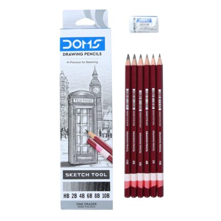 Doms Drawing Sketch Tool Pencil ( Set of 6 )