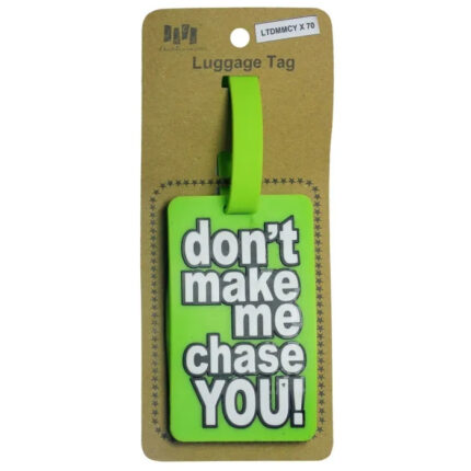 Jags Silicone Luggage Tag | Don’t Make Me Chase You