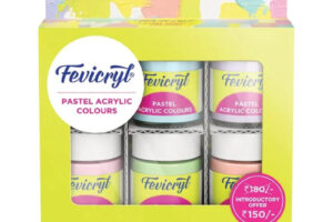 Fevicryl Pastel Acrylic Colours - Set Of 6