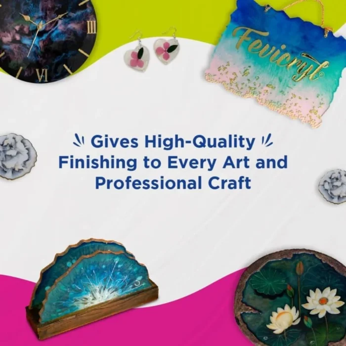 Fevicryl Ultra Clear Resin Kit – 300g – 3:1 Ratio – Crystal Epoxy for DIY Art
