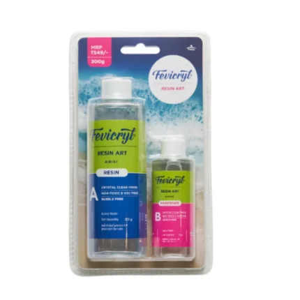 Fevicryl Ultra Clear Resin Kit – 300g – 3:1 Ratio – Crystal Epoxy for DIY Art