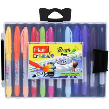 Flair Creative Brush Pens – Set of 12 Vibrant Shades
