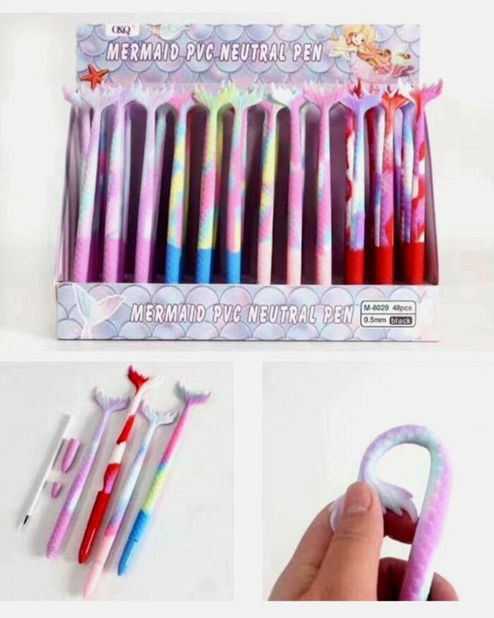 Mermaid Silicone Pen – Cute Ocean Theme Gel Pen for Kids & Adults | Smooth Writing, Comfortable Grip, Perfect for Drawing, Journaling & Gifts