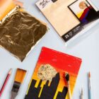 Mont Marte Imitation Gold Leaf Signature 14cm x 14cm (5.5in) 25 Sheets