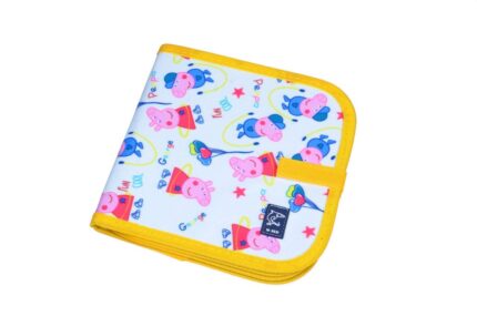 Pippa Pig Erasable Doodle Book – Reusable Portable Soft Chalk Drawing Board for Kids | DIY Coloring & Painting Blackboard with 12 Color Chalks + 2 Wet Wipes