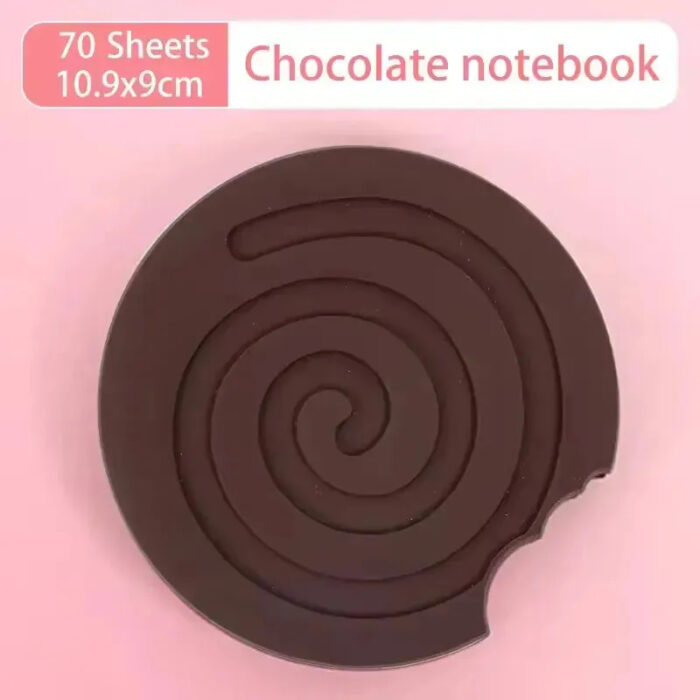 Sweet Notes Chocolate-Scented Notebooks- Roll Pie