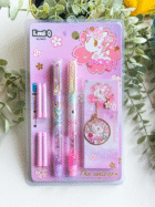 Unicorn Fountain Pen for Kids – Cute Fine Nib Ink Pen Set with 2 Pens & 4 Refills