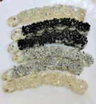 Trendy Glitter Banana Hair Clip (1 Pc) – Shiny Sequin Clasp for Women & Girls