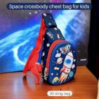 Chest Bags for Kids (3D Embossed) Crossbody Sling Chest Bag