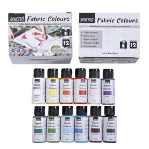 BRUSTRO Artists Fabric Colours Set of 12 30ML Each