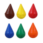 Doms Grippie Crayons – 6 Vibrant Shades for Easy Grip Coloring