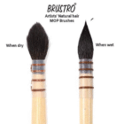 BRUSTRO Artist’s Natural Hair MOP Brush Set of 4
