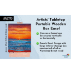 Brustro Artists’ Tabletop Portable Wooden Box Easel