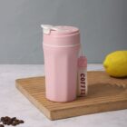 Glass Sipper Mug with Leak-Proof Flip Lid – Portable Travel Cup