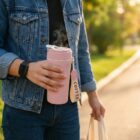 Glass Sipper Mug with Leak-Proof Flip Lid – Portable Travel Cup