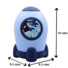 Rocket Piggy Bank for Kids Cute Coin Saving Box with Lock & Keys