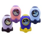 Rocket Piggy Bank for Kids Cute Coin Saving Box with Lock & Keys