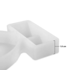 Silicone Mould Heart Photo Stand Resin & Clay Craft Mould L4.75 X W3.5 D-0.75 inch 1pc