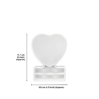 Silicone Mould Heart Photo Stand Resin & Clay Craft Mould L4.75 X W3.5 D-0.75 inch 1pc