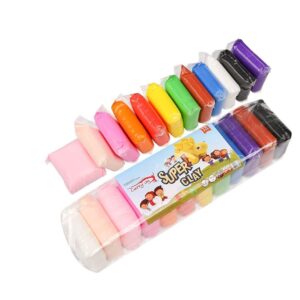 Ultra-Light Creative Art and Craft Air Dry Super Clay Pack of 12