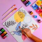 Home Decor Chalk Paint Meadow Blossom – 6 Pcs x 20ml DIY Paint Kit