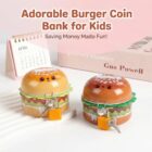 Cute Burger Shaped Metal Piggy Bank