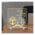 3D LED Light Glass Acrylic Writing Pad