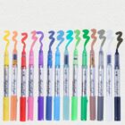 BRUSTRO Fluid Acrylic Brush Pen Set of 14 Basic Shades