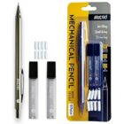 BRUSTRO Mechanical Pencil Set | HB-20 leads, 2B-20 leads, Spare eraser- 8 units