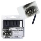 Brustro Artist Compressed Carré Charcoal Sticks Set of 6 for sketching and drawing
