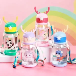 Cartoon Printed Cute Sipper Water Bottle – 600ml