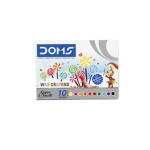 Doms Wax Crayons 10 Shades | Crayons for Kids, School & Drawing