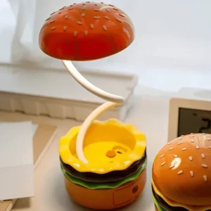Burger Table Lamp With Sharpener Rechargeable 1pc
