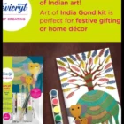 Fevicryl DIY Self-Painting Art Kits for Kids & Adults | Ultimate & beautiful Indian Art Kit (Gond, Kalamkari, Pattachitra)