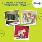 Fevicryl Mouldit 900g Clay Set - Epoxy Resin Clay for 3D Modelling