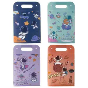 Astronaut File Folder with Button Lock and Handle