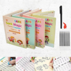 Sank Magic Practice Copybook for Kids 4 Magic Book for Kids with 10 Refills, 1 Pen & Grip