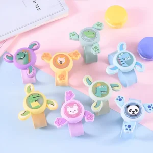 Cartoon Silicone Glowing Spinner Wristband for Kids