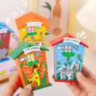 Wooden Animal Theme House Piggy Bank