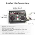 Retro Radio Voice Recorder Keychain – 60 Seconds Recording, Built-in Speaker