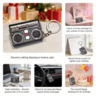 Retro Radio Voice Recorder Keychain – 60 Seconds Recording, Built-in Speaker